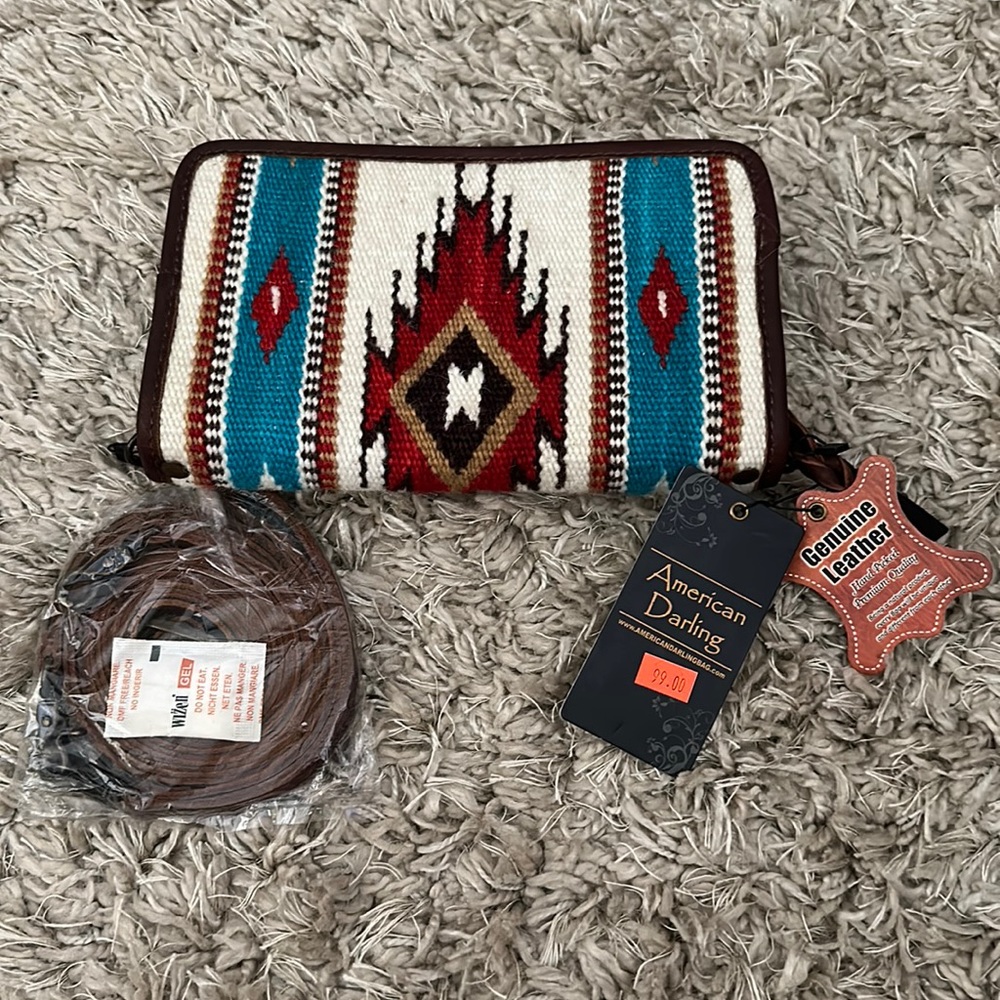 Navajo print wallet/crossbody